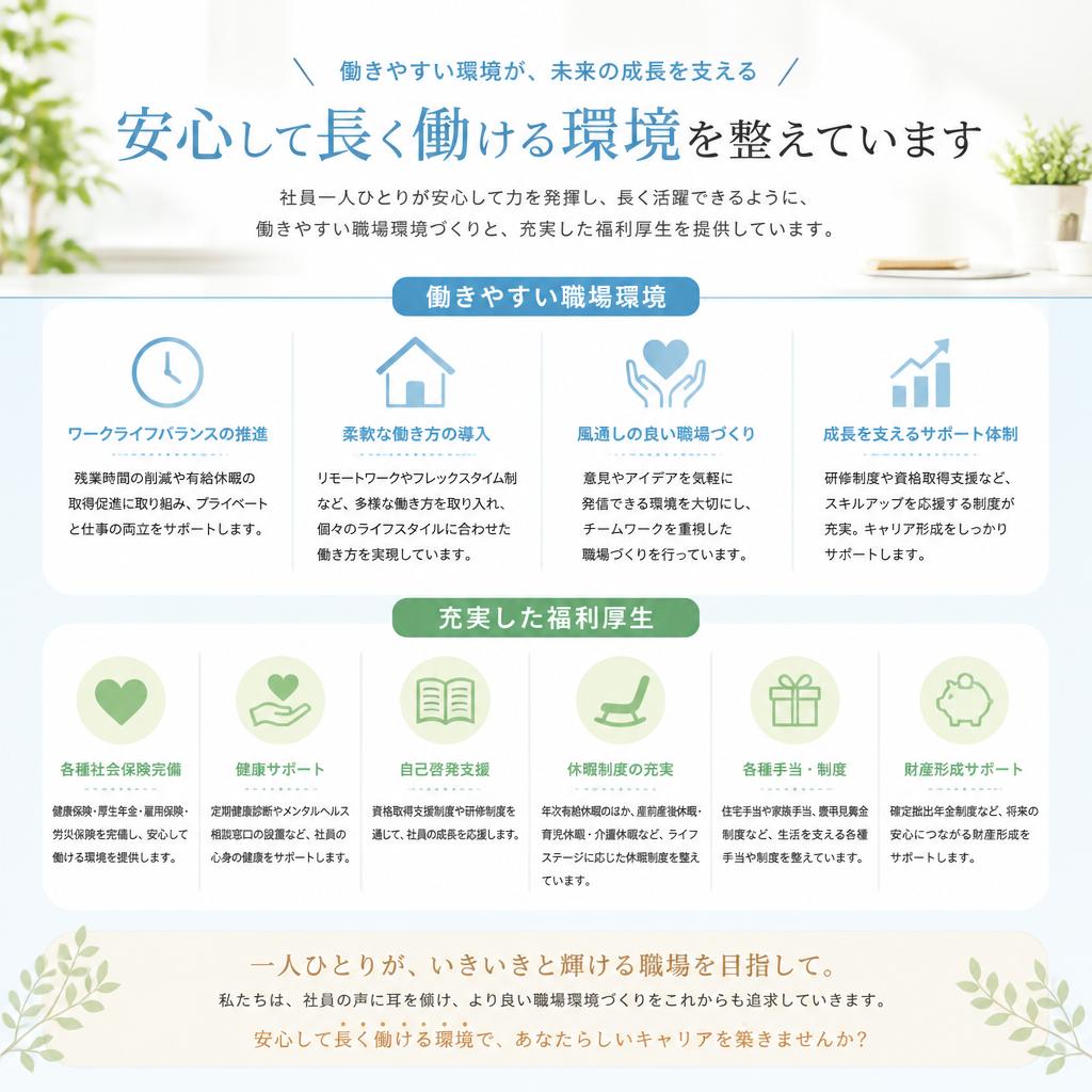 職場環境と福利厚生
