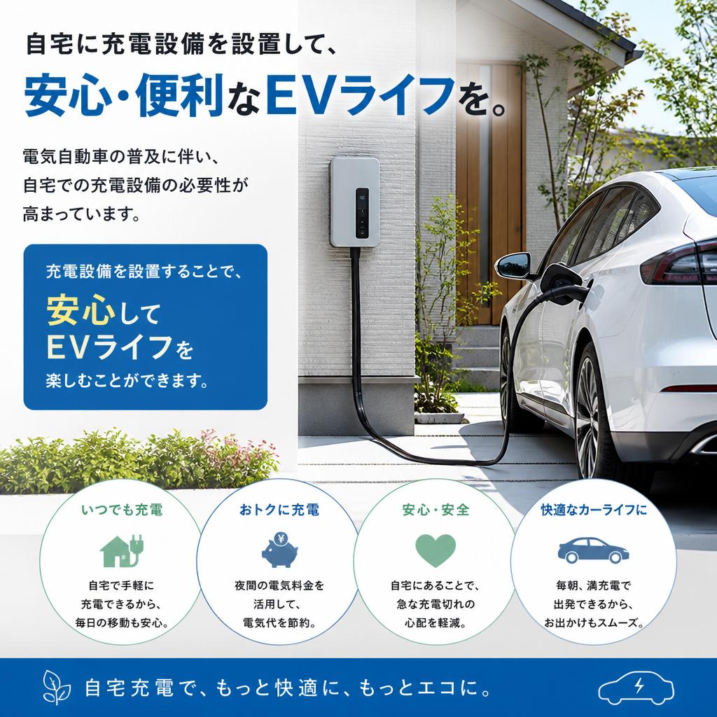 電気自動車（EV）と充電設備の重要性