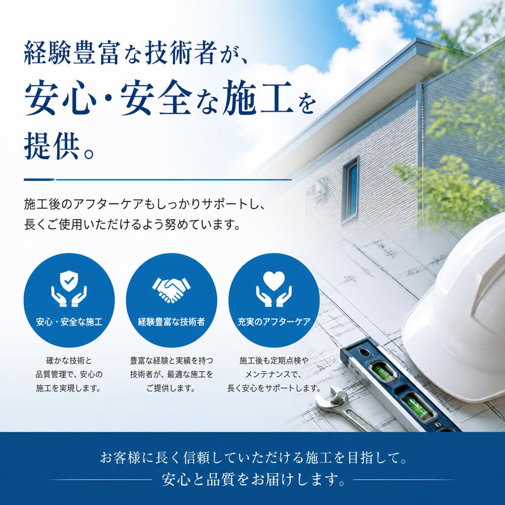 安心の施工体制