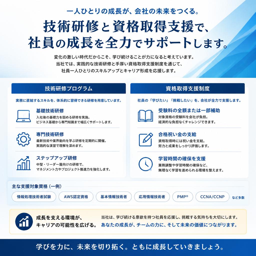 スキル向上のための取り組み