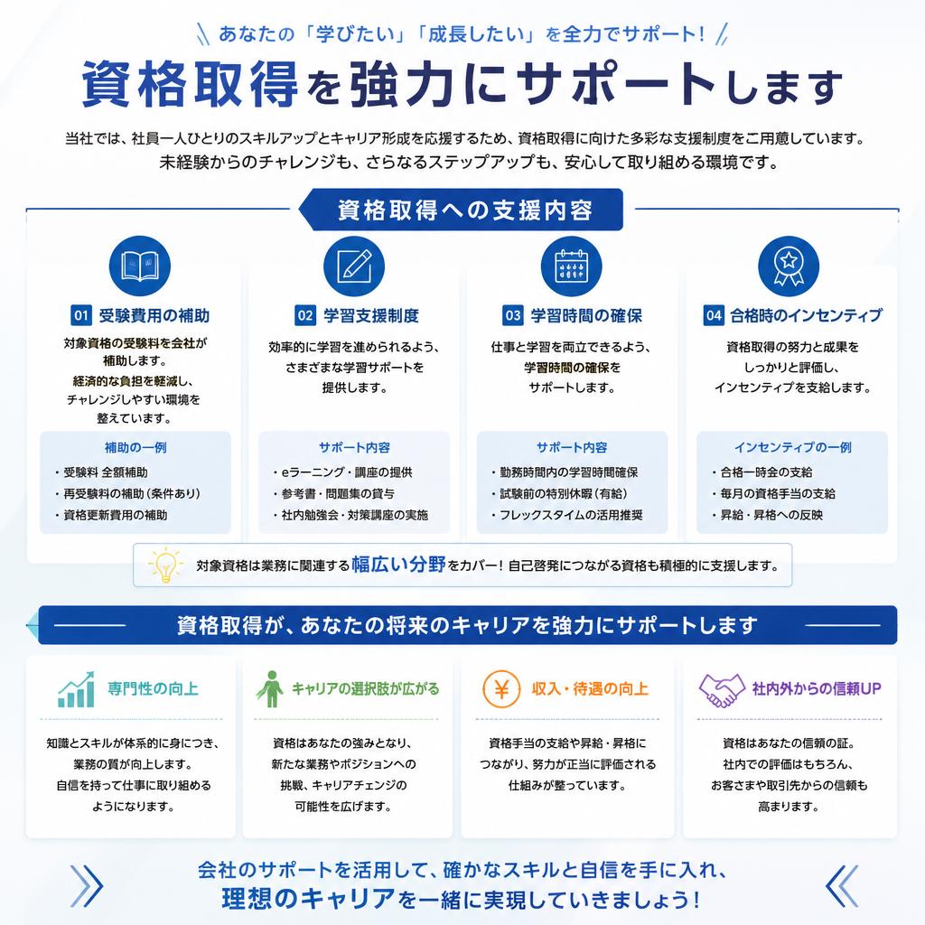 資格取得支援の充実
